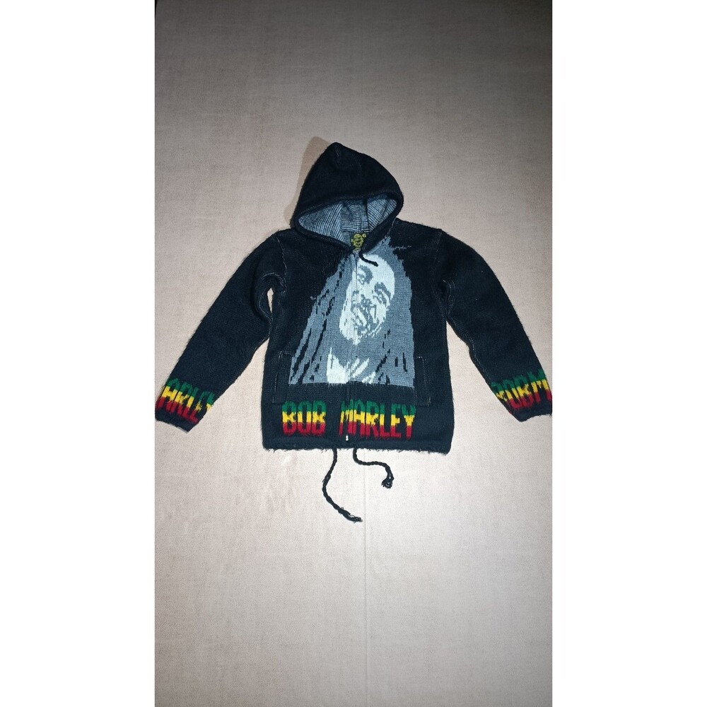 Vintage Bob Marley Tejidos Ruminahui Hoodie Jamaica One Love Small youth size